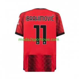 Koszulka AC Milan Zlatan Ibrahimovic 11 Domowe Stroje Piłkarskie 2023/24 Krótki Rękaw